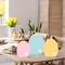 3 Pcs Easter Egg Table Wooden Signs Egg Farmhouse Decorations Spring Egg Wood Tabletop Easter Decorations Easter Egg Dining Room Table Centerpiece for Easter Party Office Home Decor (Elegant)